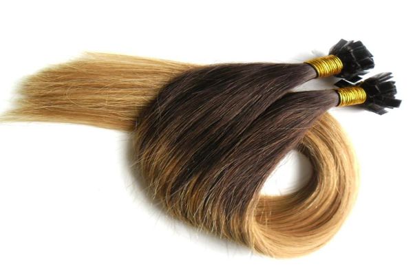 Flache Spitze Pre Bonded Extensions Flache Spitze Ombre Haar T227 100 Remy Echthaar Nagelspitze Haarverlängerungen8561911