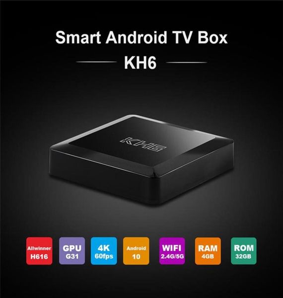 Mecool KH6 Android 10 TV Box Allwinner H616 Android100 Set Top Box 24G5G WiFi 4GB 32GB Smart Media Player274s281D9120826