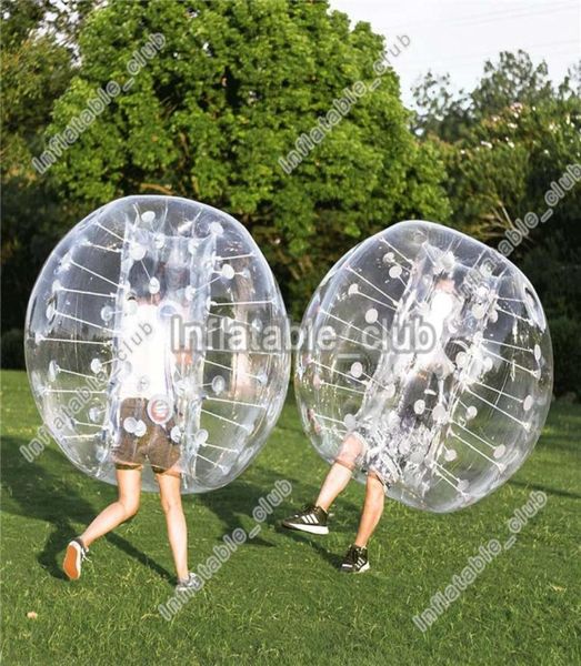 Fabrik Direkt Aufblasbare Körper Zorb Spielhaus 15M Menschliche Größe Stoßstange Anzüge PVC Fußball Aufblasbare Loopy Balls6283415