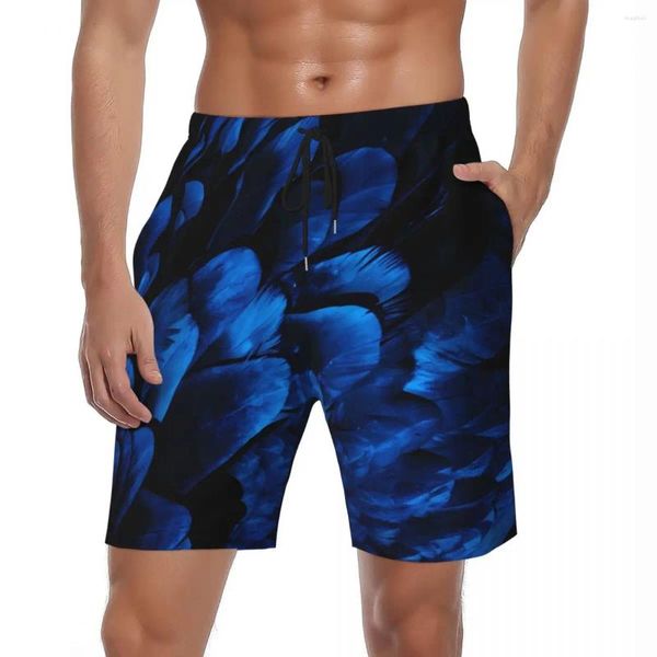 Shorts masculinos verão ginásio homens azul bandeiras esportes moda legal design praia vintage secagem rápida troncos de natação tamanho grande