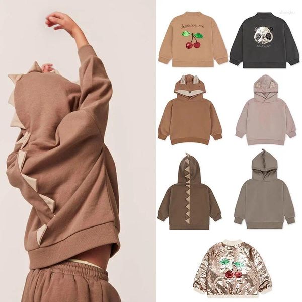 Jaquetas EnkelibB Super Moda Crianças Outono Para Meninos e Meninas KS Marca Criança Roupas de Inverno Tops Padrão Cereja Casacos