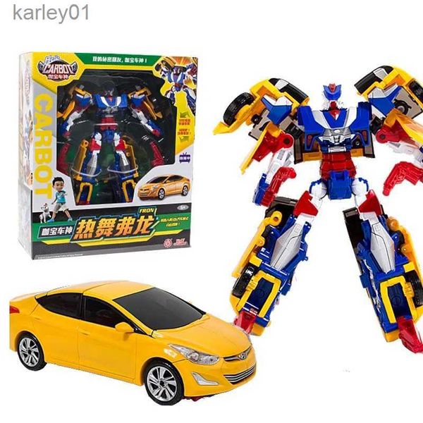 Brinquedos de transformação Robôs ABS Big Hello Carbot Transformação Robô Brinquedos Figuras de Ação Dois Modos Deformação Carro de Resgate Brinquedo para Crianças Presente yq240315