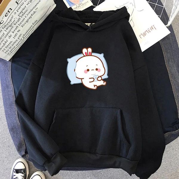 Felpe con cappuccio da uomo Bubu Dudu carino manica lunga Hip Hop Felpe da uomo Casual Kawaii Cartoon stampa grafica pullover abiti invernali