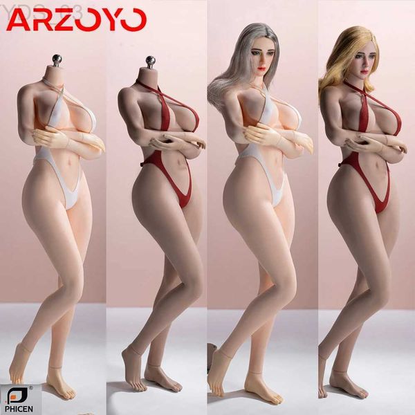 Anime mangá em estoque tbleague phicen PLLB2023-S52 s53 s52a s53a 1/6 feminino europeu americano sem costura corpo grande busto figura de ação boneca yq240315