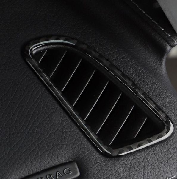 Carbon Faser Aufkleber Dashboard Air Zustand Vent Outlet Abdeckung Trim Rahmen Für Mercedes C Klasse W205 C180 C200 GLC Zubehör 6440068