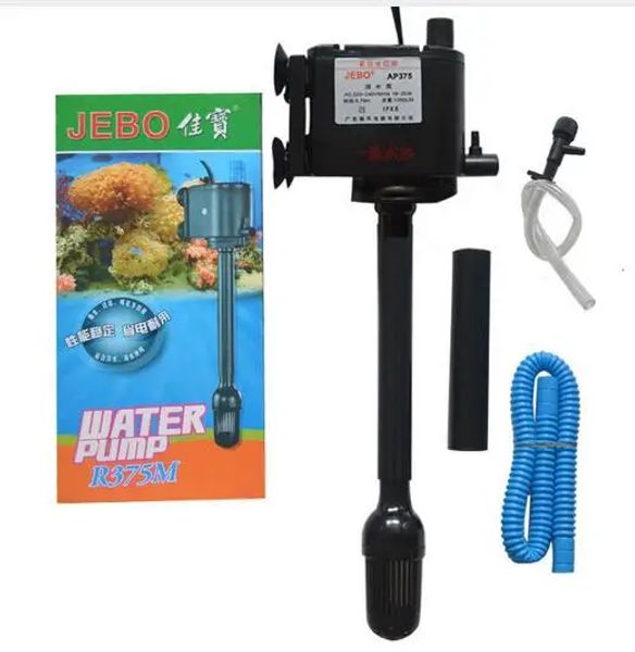 Purificatori JEBO Mini pompa multifunzione, compressore d'aria super pompa per acquario + filtro interno super acquario + circolazione super acqua