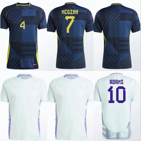 2024 2025 Escócia Futebol Jerseys Home Away Edição Especial MCGINN TIERNEY McTominay 24 25 CHRISTIE McGREGOR Kit ROBERTSON Camisa de futebol de aniversário