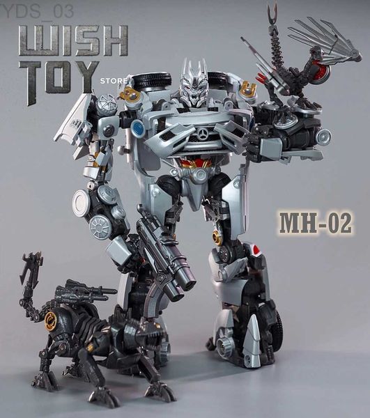 Anime Manga MHZ Transformation MH-02 MH02 Acousticwave Soundwave Serie di film con laser Uccello e cane MP Scale Action Figure Collection Giocattoli YQ240315