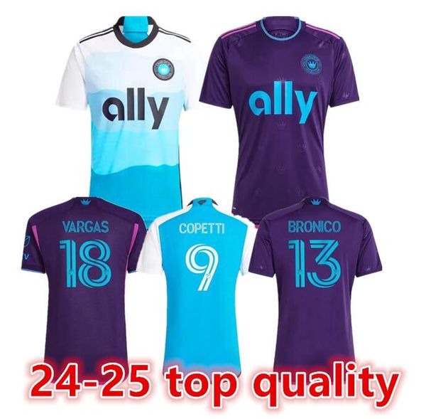 23 24 25 Charlotte FC SWIDERSKI Homens Futebol Jerseys FUCHS BENDER ORTIZ ALCIVAR RUIZ WALKES ARMADURA Home Away Versão Conjunta Branca Camisa Mangas Curtas Adulto Uniformes66