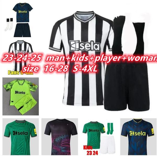 23 24 25 New Castle maglie da calcio BRUNO G. JOELINTON ISAK 2023 2024 NUFC Player Uniteds MAXIMIN WILSON ALMIRON SAINT-MAXIMIN Maglia da calcio Mens utds uniforme LEGNO 4XL