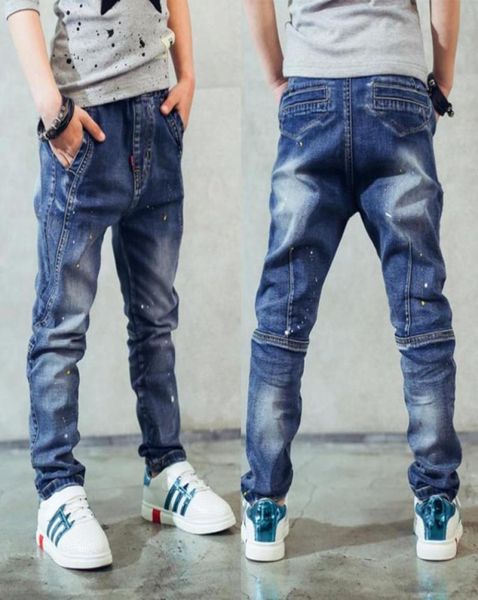 Джинсы Boy039s Children039s одежда джинсы для мальчиков весенне-осенние детские штаны с блестками 3 4 5 6 7 8 9 10 11 12 13 14 yea32927952018125