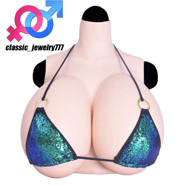 Nuovo stile attraente Bella falsa X tazza seno artificiale tette crossdresser enorme forma del seno al silicone per adulti