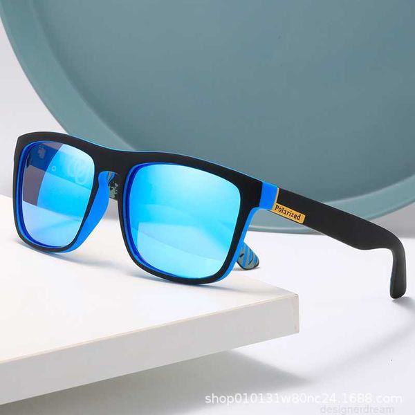Designer Sport Radfahren polarisierte Sonnenbrille Box Outdoor Radfahren Sonnenbrillen elastische Farbe beschichtet mit echten Filmgläsern SJFP