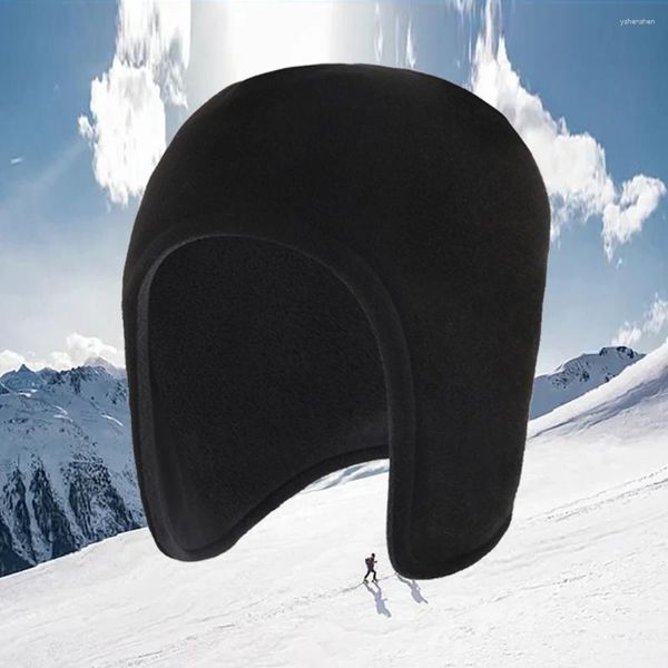 Beralar kış açık bisiklet şapkası unisex polar sıcak kulaklıklar mtb spor kapağı snowboard yürüyüş binicilik kayak rüzgar geçirmez bombardıman şapkaları