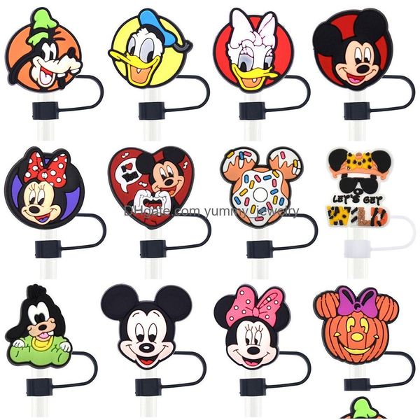 Bere Sts Infanzia Film Film Mouse Anatra Sile St Toppers Accessori Er Charms Riutilizzabile Antispruzzo Tappo Antipolvere Decorativo 8Mm/10Mm Otj3E