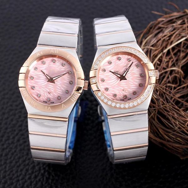 Relógios masculinos e femininos da moda, luxuosos safira mulheres diamante 28mm relógio mecânico automático constelação designer relógio 38mm relógio masculino relógio de luxo