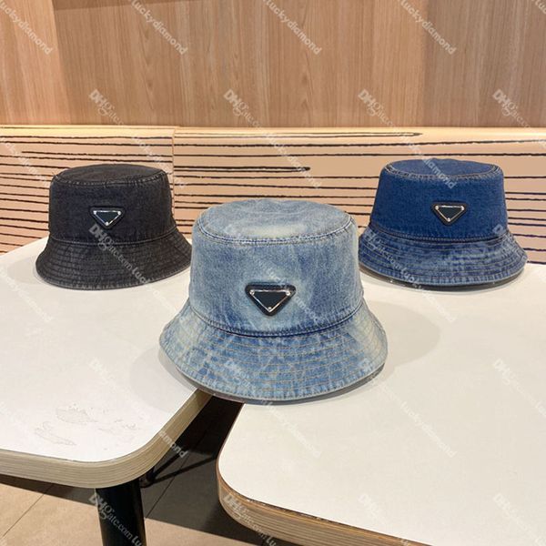 Cappello da pescatore estivo 24SS per uomo Donna Designer Visiere Berretti Cappello da sole moda Cappelli in denim hip-hop