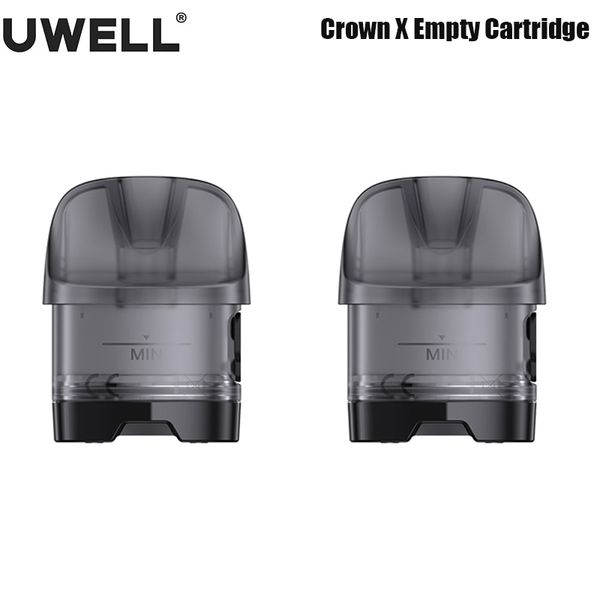 Cartuccia pod vuota originale Uwell Crown X da 5,3 ml per sigaretta elettronica Crown X Coil/Kit vaporizzatore 2 pezzi/pacco