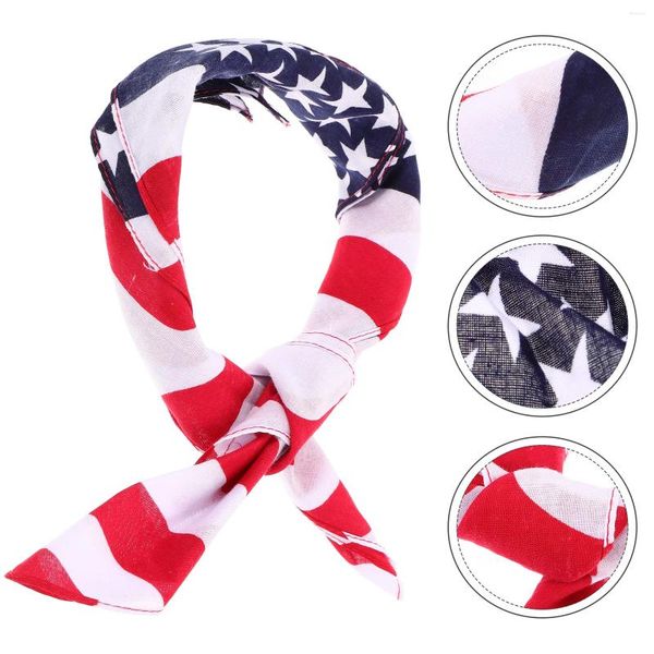 Fliegen Herren Einstecktuch Baumwolle Taschentücher Satin Stirnbänder Amerikanische Flagge Bandanas Schal