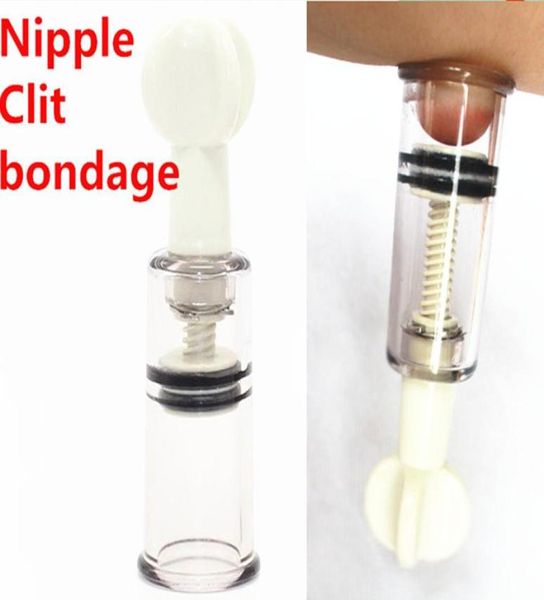 Pompa per capezzoli da 18 cm Manuale Up Vacumm Pompa per clitoride BDSM Bondage Gear Tortura Giocattoli adulti del sesso per le donne5939914