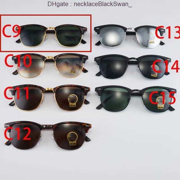 Mens Rey Ban Rays desinger bans wayfarer Occhiali da sole polarizzati polarizzati da donna lenti nere occhiali da sole donna uomo verde rettangolo K14Z