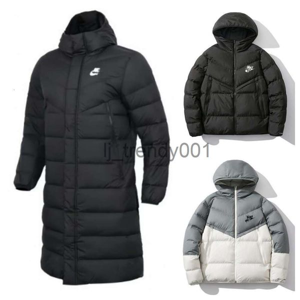 Casaco masculino inverno curto jaqueta de algodão feminino parkas com capuz niki jaquetas grossas capuz longo ao ar livre casaco de algodão quente estilo clássico luxo à prova de vento