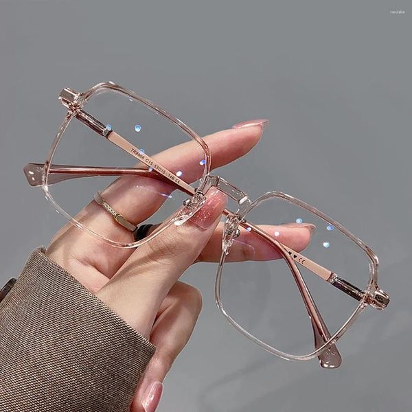 Occhiali da sole Fashion Square Frame quadrate Anti Blue Light Glasses da donna trasparente uomo Protezione oculare Spettacoli occhiali occhiali occhiali