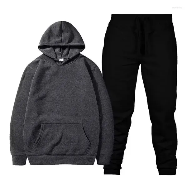 Tracksuits masculinos 2024 primavera e outono homens mulheres com capuz terno jaqueta casual pulôver estudantes esportes ao ar livre roupas de fitness