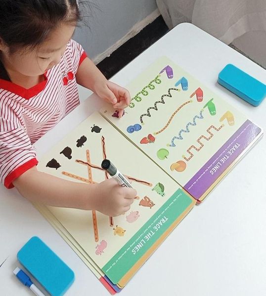 Tavoletta da disegno Matita Fai da te Colore Forma Matematica Partita Gioco Libro Disegna Pittura Set Apprendimento Giocattoli educativi per bambini Fabbrica 8126222