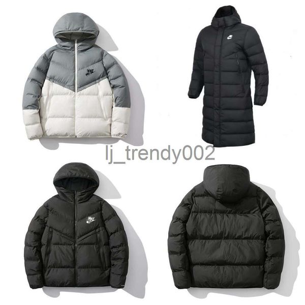 Herrenmantel, Winter, kurze Baumwolljacke, Damen-Daunenparkas, Kapuzenpullover, Niki-Daunenjacken, dicke lange Kapuze, Outdoor-warmer Baumwollmantel, klassischer Stil, luxuriös, winddicht, Unisex