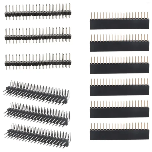 Spoons 12PCS 40 Pin GPIO Header Kit 20X2 Pins rechtwinklige Buchse für Raspberry Pi Zero/4B/3B /3B/3A