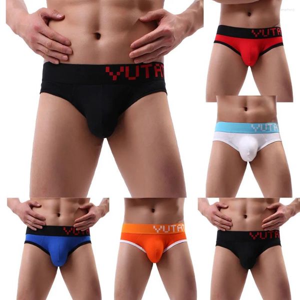 Underpants Sexy Mens Homens Calça Plana Calças Elásticas Calças de Algodão Transparente Lace Underwear Baggy Laranja 19July11 P30