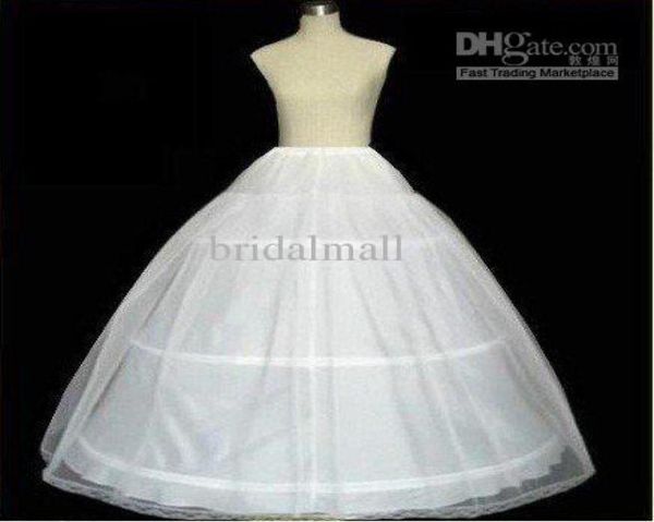 Barato tule anágua crinolina 3 aros branco casamento nupcial underskirt deslizamento petticoatcrinoline feminino senhora usar petticoats6133654