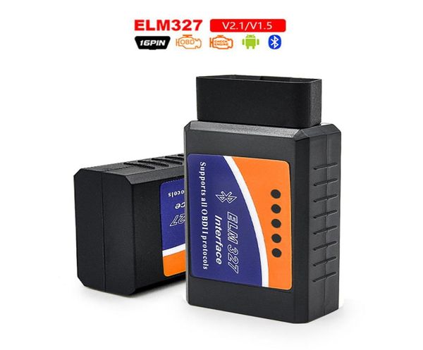 Scanner OBD 2 Mini Elm327 V21 Bluetooth OBD2 Elm 327 BT V21 OBD2 Ferramenta de diagnóstico de carro Elm327 OBDII Adaptador Auto Tool6064316