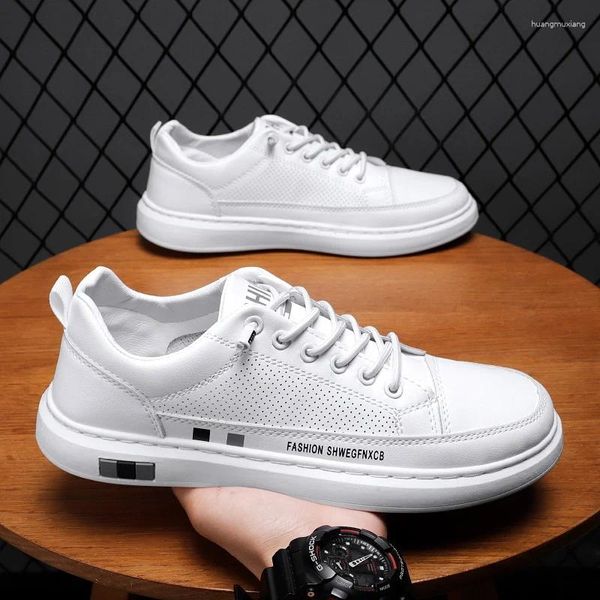 Sapatos casuais masculinos moda tênis masculino estudante pequeno branco na moda confortável mocassins esportivos