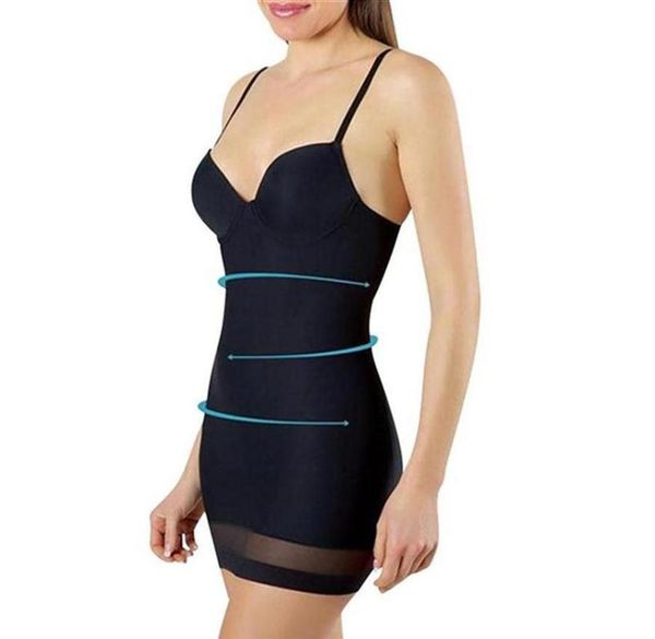 Kadınlar İnce iç çamaşırı kontrolü kaydırıyor seksi push up elbise vücut şekillendirici shapewear spagetti bel eğitmeni lingerie2989210j7669139