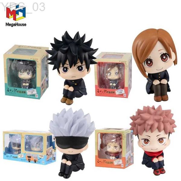 Anime Manga MegaHouse Original JUJUTSU Anime Look Up Satoru Gojo YUJI ITADORI Figura de ação brinquedos para crianças presente colecionável modelo ornamentos YQ240315