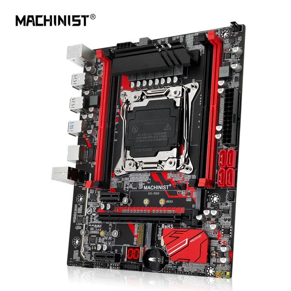 МАШИНИСТ X99 RS9 Материнская плата LGA 2011-3 Поддержка Intel Xeon E5 2667 2690 2680 V4 2670 2650 V3 Процессор DDR4 Оперативная память NVME M.2 M-ATX 240307