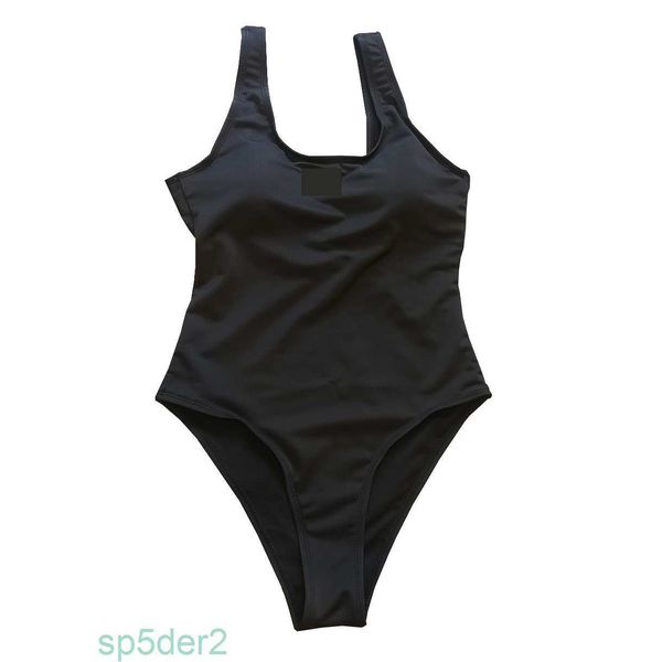 Feminino preto uma peça de banho designer acolchoado biquinis verão praia nadar biquinis carta impressão férias primavera quente maiô 7oba