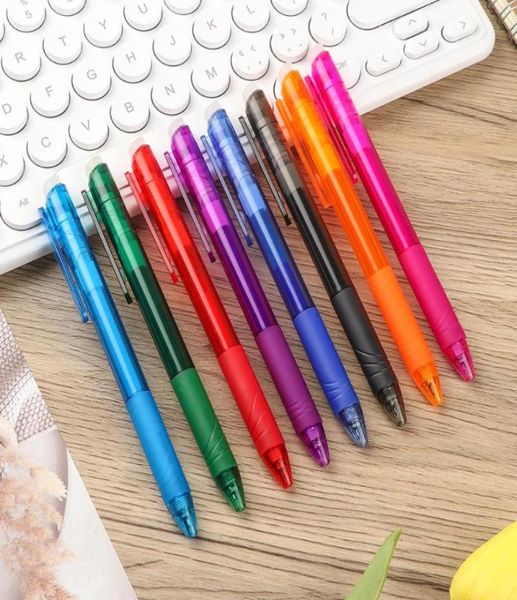 Penne a sfera Penna cancellabile da 07 mm Ricariche adatte Set creativi colorati Cancelleria per ufficio scolastico Forniture per scrittura in gel6598196
