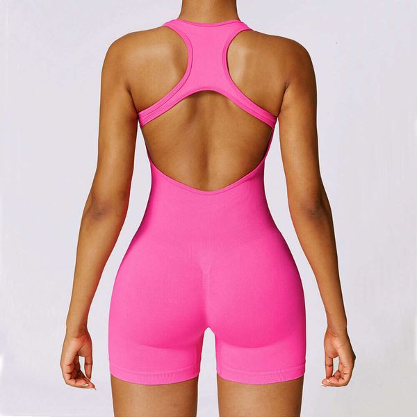 Lu Align Lemon Piece Bodysuit Jumpsuits One Gym Trainingsanzug Nahtloses Yoga-Set Sportbekleidung Push-Up-Workout-Kleidung für Frauen Jogger Gym Sport