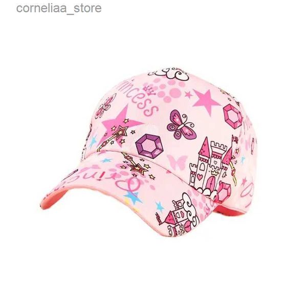 Top kapakları moda pamuk karikatür erkek kız beyzbol kapakları çocuklar baskılı snapback şapka çocuklar popüler hip hop şapka kapağı dropshippingy240315