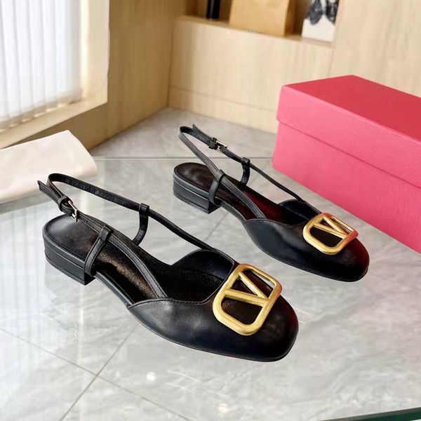 Damenmode Sandalen Sommer Designer Bequeme Schuhe mit niedrigem Absatz Schöne lässige Büro-Ethno-Schuhe