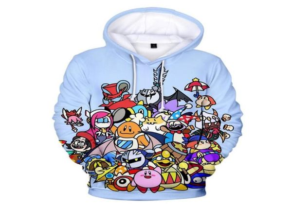 Novo 3d anime kirby hoodies bonito dos desenhos animados jogo moletom impressão 3d jaquetas das mulheres dos homens outono hip hop unisex adolescente kpop roupas3777042