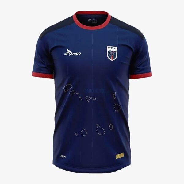 24 25 Maglie da calcio Capo Verde 2024 Home Away Terza Coppa d'Africa Maglie da calcio da uomo