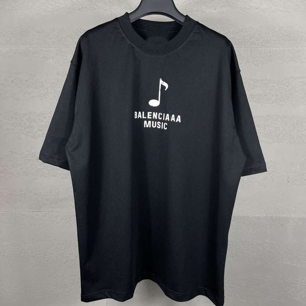 designer balanciaga camiseta slide hoodie light up balenciages versão correta versão correta alta qualidade b 24ss verão nova frente e traseira tinta branca dir