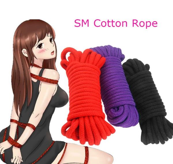 Corda de algodão bdsm bondage, 5m, dramatização, brinquedos sexy para casais, arnês erótico, jogos adultos, vagabunda, castidade sexyy9881908