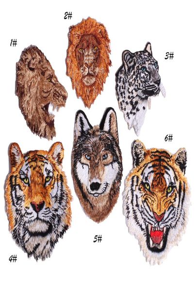 Remendo bordado de tigre pequeno e grande, apliques de costura de ferro, bolsa de camisa, emblemas para roupas, patch animal 3049749