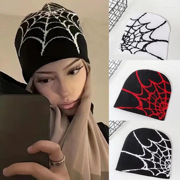 Beralar Bonnet Y2K Meaculpa Beanie Hat Kış Kış Balaclava Kadın Örgü Bere Şapkaları DM03