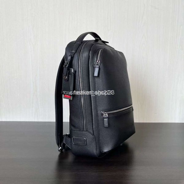 Business Backpack Bag Designer Mens Designer Tumiis Travel Back Pack Harrison Leather Leather Simple Men's Genuine 6302011